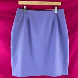 Vintage Jaclyn Smith Periwinkle Lavender Purple Pencil Skirt 16 Spring Easter